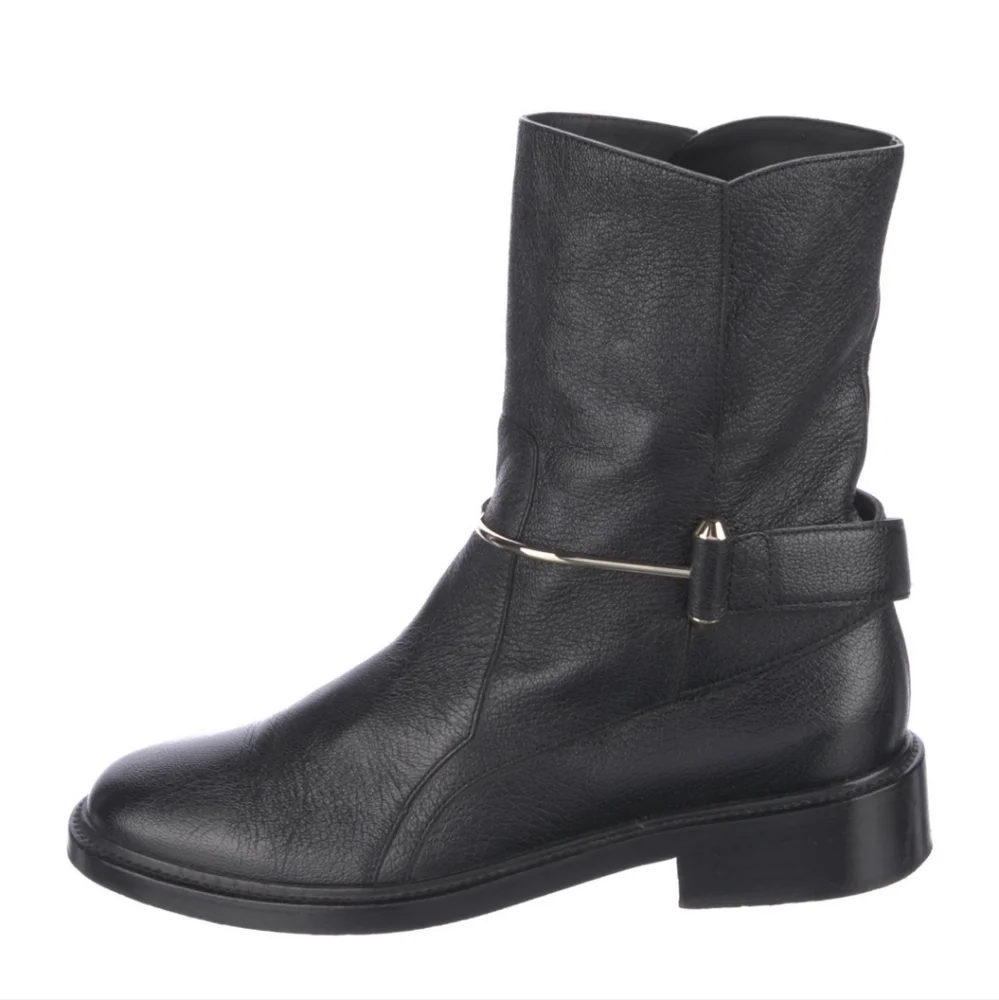 Balenciaga leather motor biker boots - Picture 1 of 4